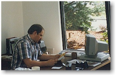Kurt in our new location in 1988